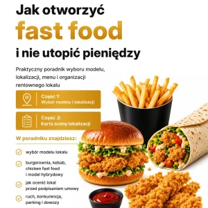 Okładka: Jak otworzyć fast food i nie utopić pieniędzy — poradnik PDF
