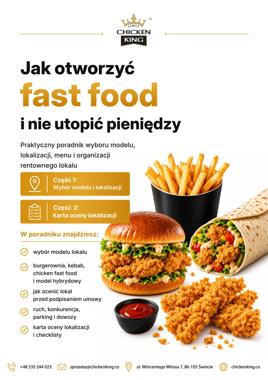 Okładka poradnika „Jak otworzyć fast food i nie utopić pieniędzy”